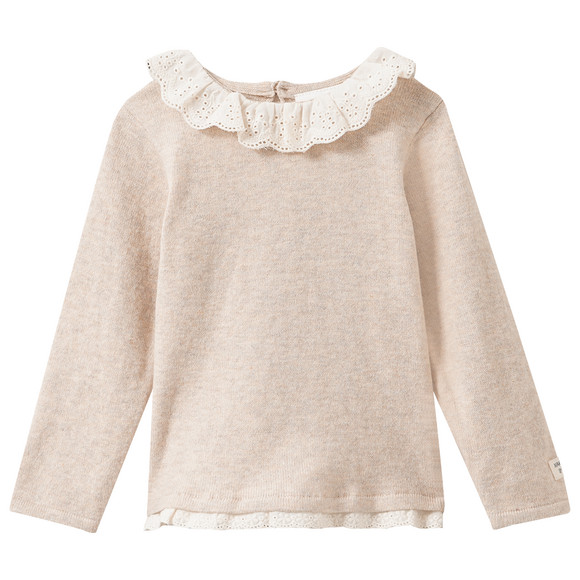 Baby Strickpullover mit Kragen