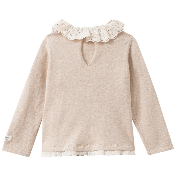 Baby Strickpullover mit Kragen