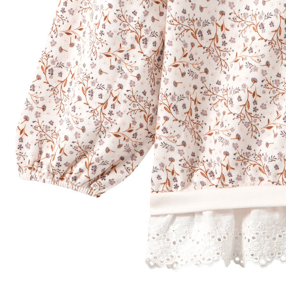 Baby Sweatshirt mit Blümchen