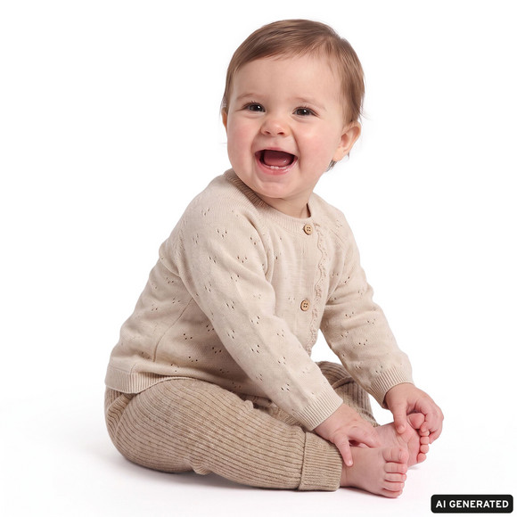 Baby Leggings in Ripp-Strick