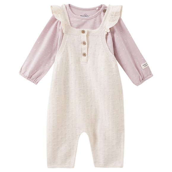 Newborn Set mit Strickoverall und Shirt