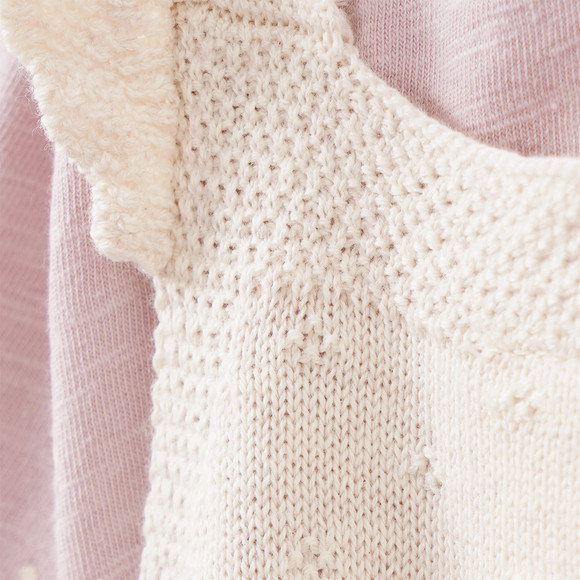 Newborn Set mit Strickoverall und Shirt