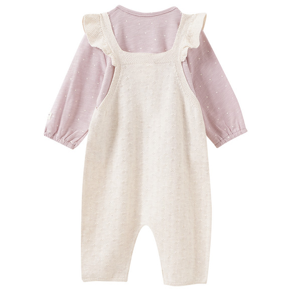 Newborn Set mit Strickoverall und Shirt