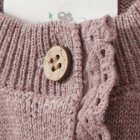 Newborn Strickjacke mit Ajour-Muster