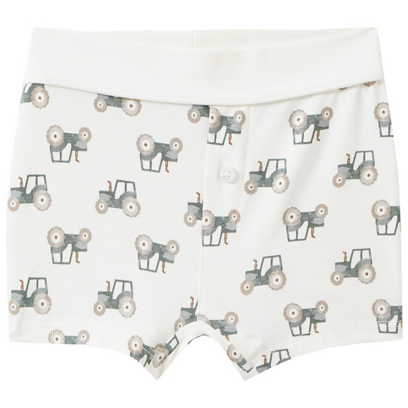 3 babyboxershorts met tractorprint