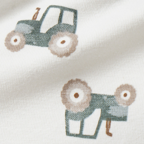 3 babyboxershorts met tractorprint