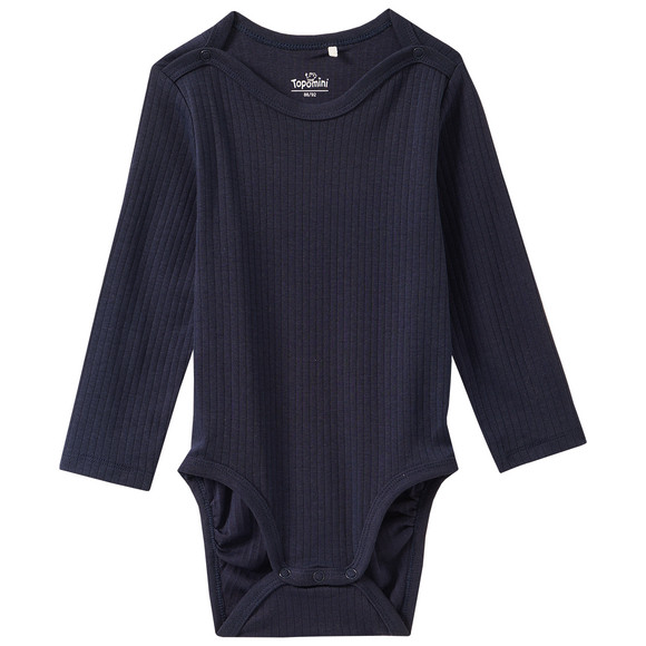 2 Baby Langarmbodys mit Dino-Motiven
