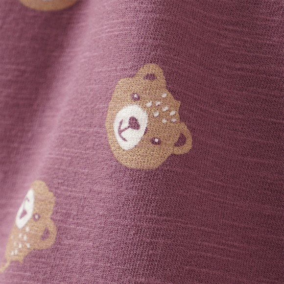Baby Sweatkleid mit Teddy-Print