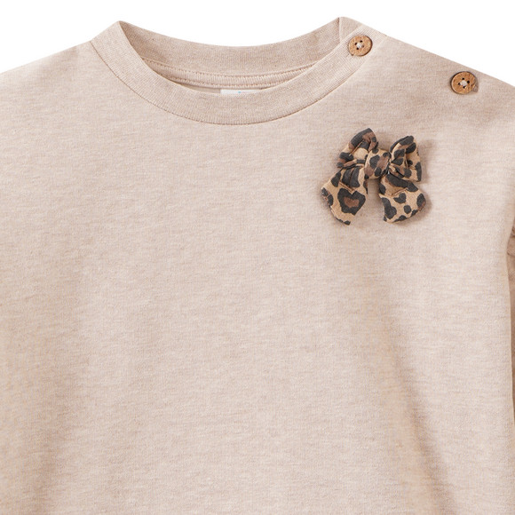 Baby Sweatshirt mit Schleifen-Applikation