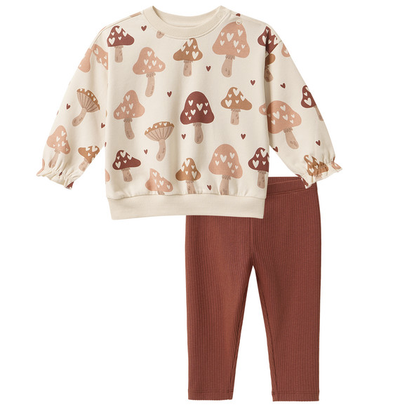 Baby Set mit Pilz-Allover