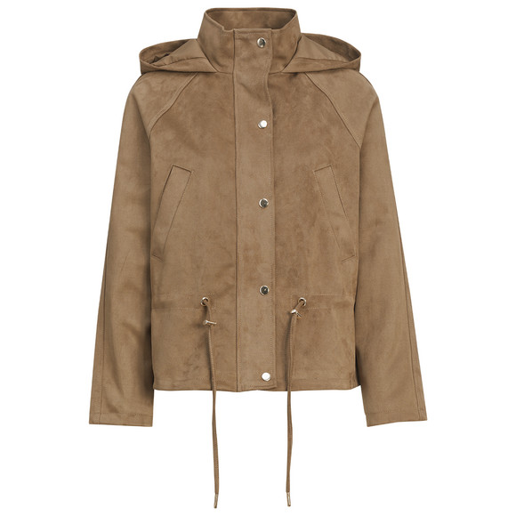 Damen Jacke in Veloursleder-Optik