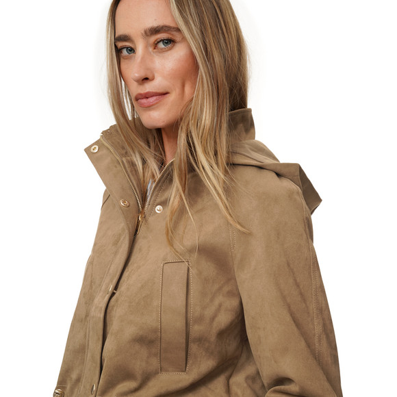 Damen Jacke in Veloursleder-Optik