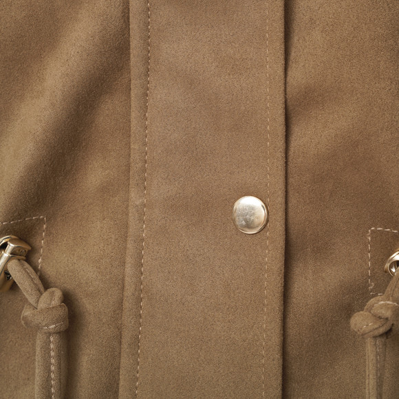 Damen Jacke in Veloursleder-Optik