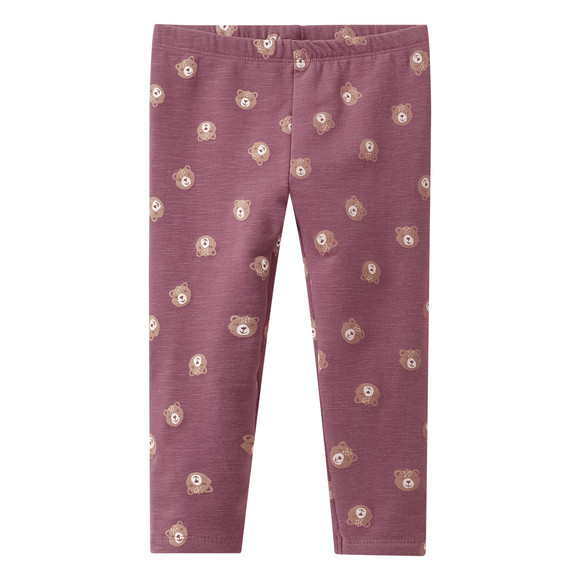 Baby Sweatleggings mit Teddy-Print
