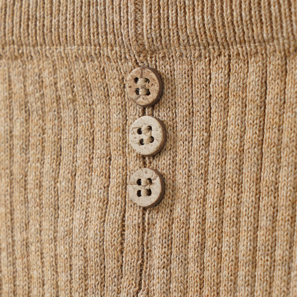 Gebreide babylegging met ribbelstructuur