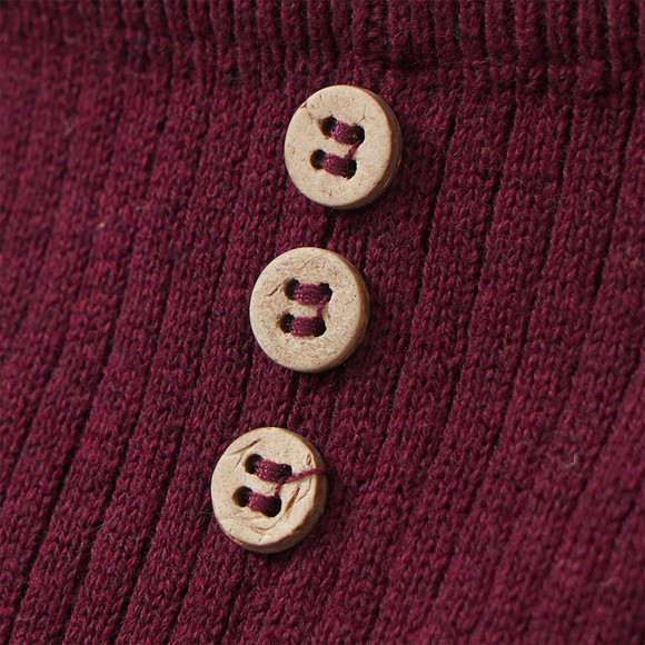 Gebreide babylegging met ribbelstructuur