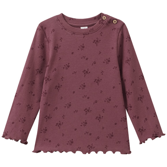 Baby Langarmshirt mit Rippstruktur