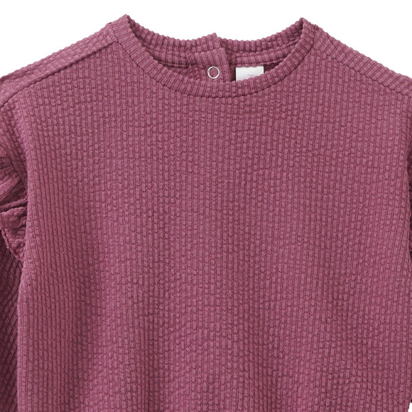 Baby Langarmshirt mit Strukturmuster