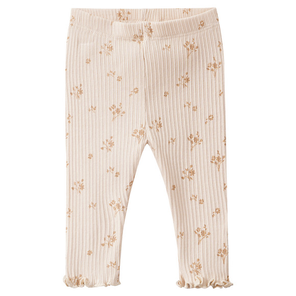 2 Newborn Leggings mit Rippstruktur