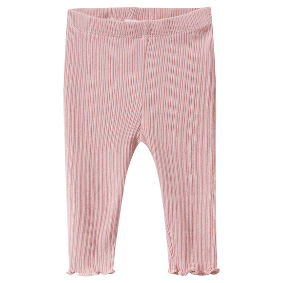 2 Newborn Leggings mit Rippstruktur