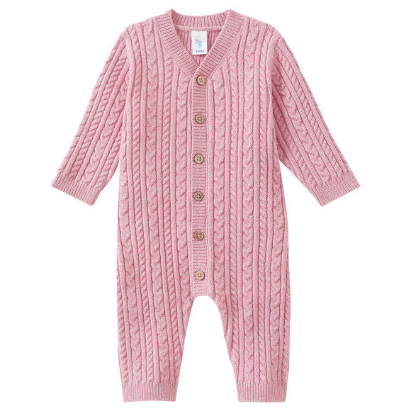 Newborn Strickoverall mit Knöpfen