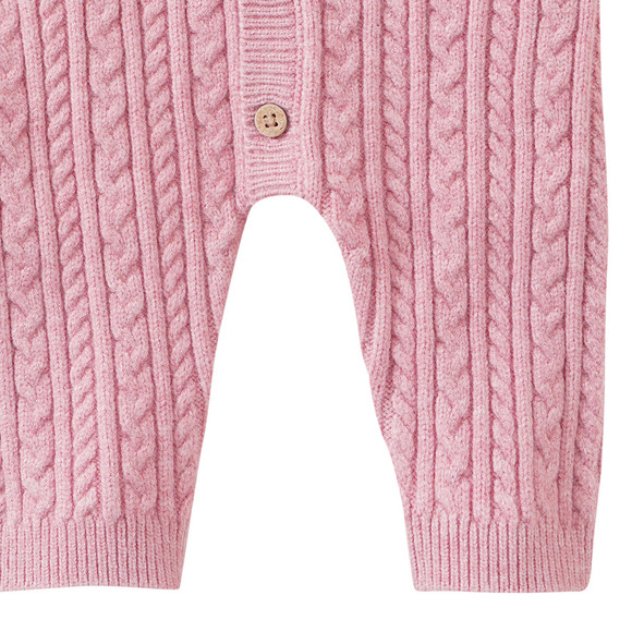 Newborn Strickoverall mit Knöpfen