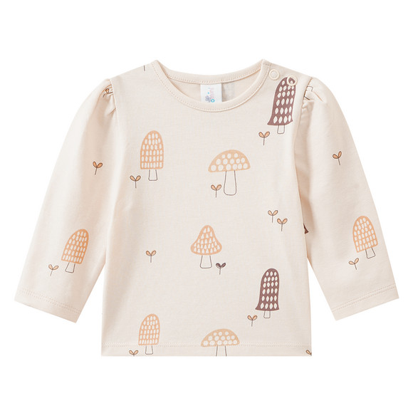 Newborn Langarmshirt mit Pilz-Allover