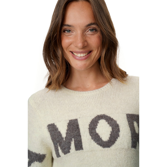 Damen Strickpullover mit weiten Ärmeln