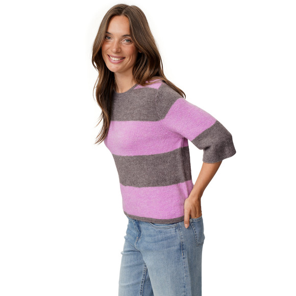 Damen Strickpullover mit weiten Ärmeln