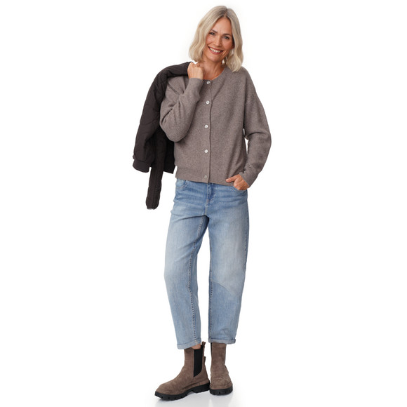 Damen Strickjacke mit Knopfleiste