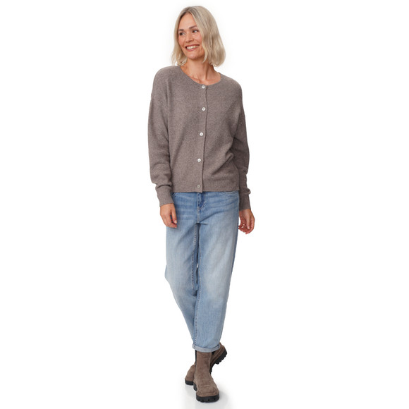 Damen Strickjacke mit Knopfleiste