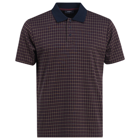 Herren Poloshirt mit Allover-Muster