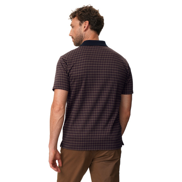 Herren Poloshirt mit Allover-Muster