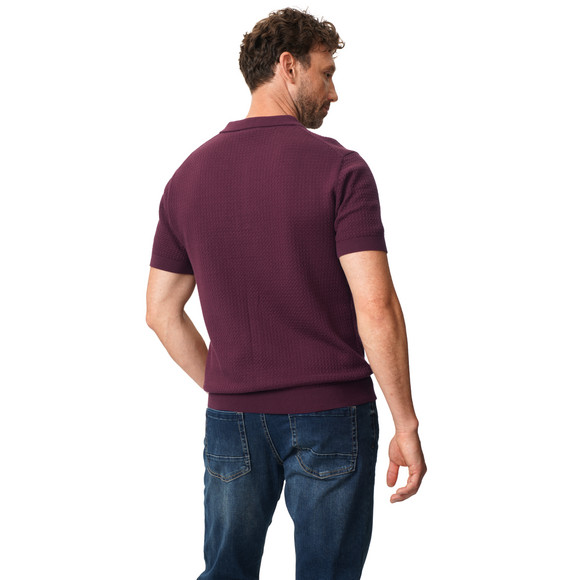 Herren Strickpoloshirt aus Baumwolle
