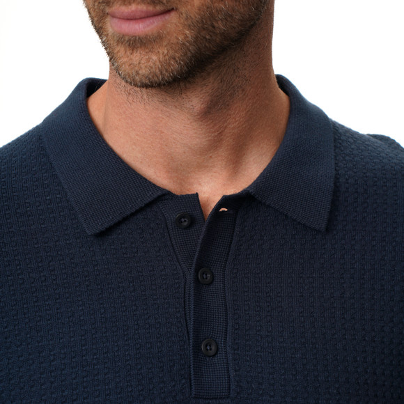 Herren Strickpoloshirt aus Baumwolle