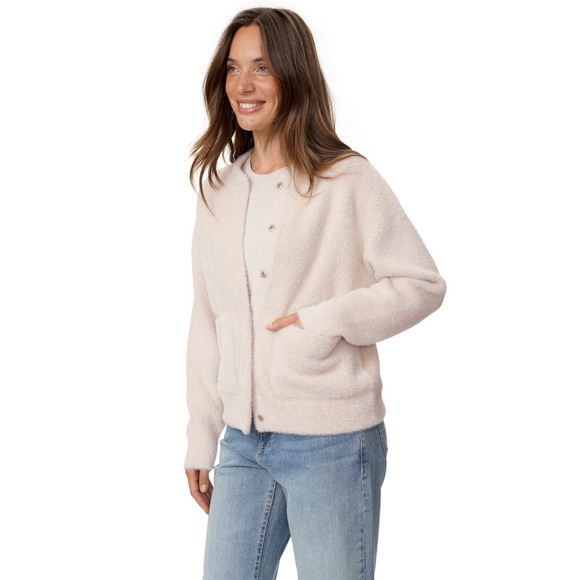 Damen Strickjacke mit Druckknopfleiste