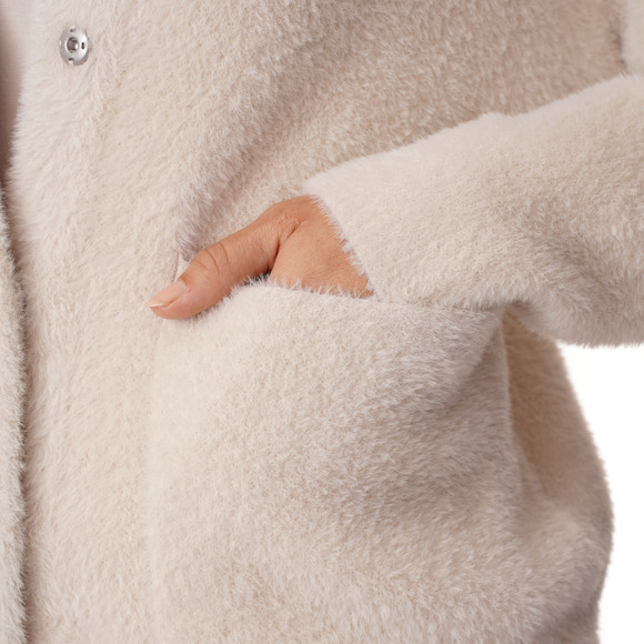 Damen Strickjacke mit Druckknopfleiste