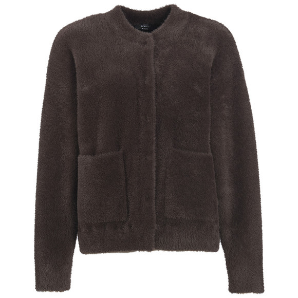 Damen Strickjacke mit Druckknopfleiste