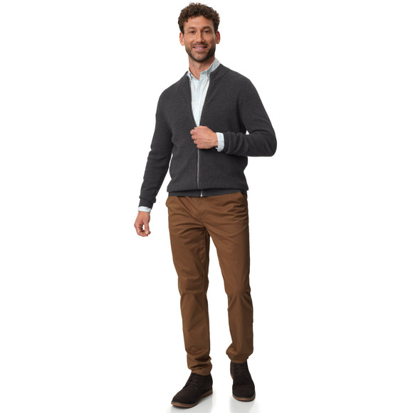 Herren Strickjacke in Unifarben