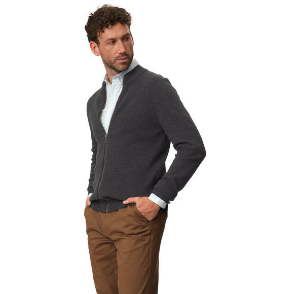 Herren Strickjacke in Unifarben