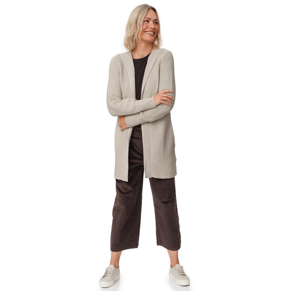 Damen Strickjacke mit Kapuze