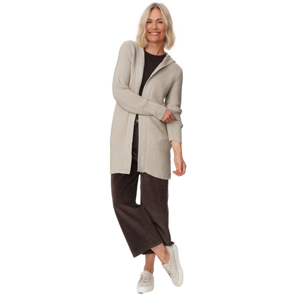 Damen Strickjacke mit Kapuze