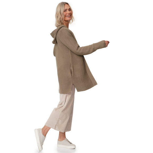 Damen Strickjacke mit Kapuze