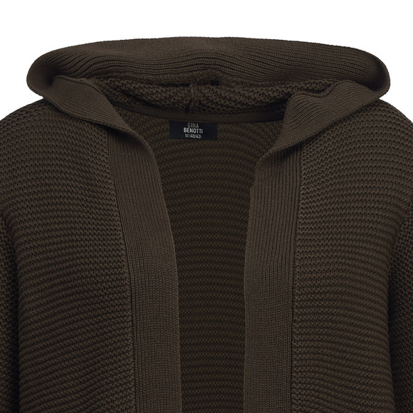 Damen Strickjacke mit Kapuze