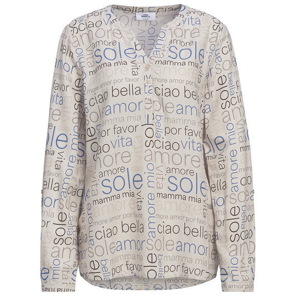 Damen Bluse mit Turn-up-Ärmeln