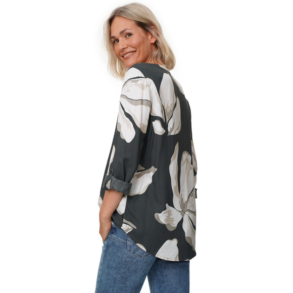 Damen Bluse mit Turn-up-Ärmeln