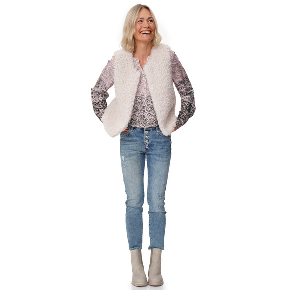 Damen Bluse mit Turn-up-Ärmeln