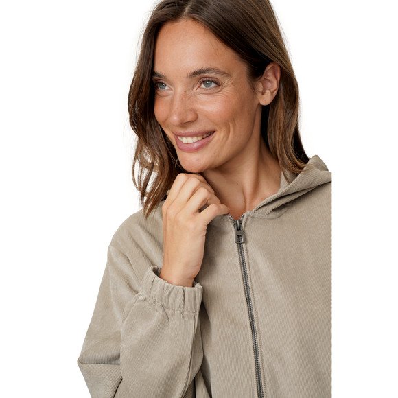 Damen Cord-Blouson mit Kapuze