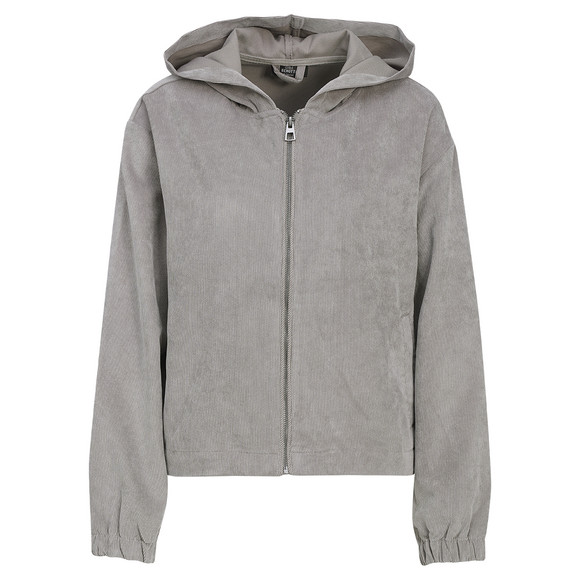 Damen Cord-Blouson mit Kapuze