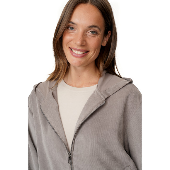 Damen Cord-Blouson mit Kapuze